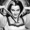 Black And White Lily Munster 5D Diamond Painting
