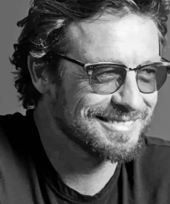 Black And White Simon Baker 5D Diamond Painting