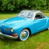 Blue Volkswagen Karmann Ghia 5D Diamond Painting