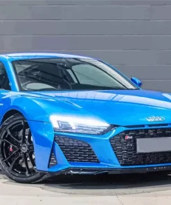 Blue Audi R8 Car 5D Diamond Painting