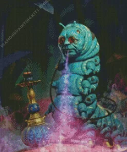 Blue Caterpillar 5D Diamond Painting