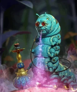 Blue Caterpillar 5D Diamond Painting