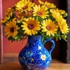 Blue Glass Vase 5D Diamond Painting