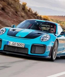 Blue Porsche 911 G2 5D Diamond Painting