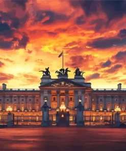 Buckingham Palace At Sunset 5D Diamond Painting