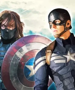 Bucky And Captain America 5D Diamond Painting
