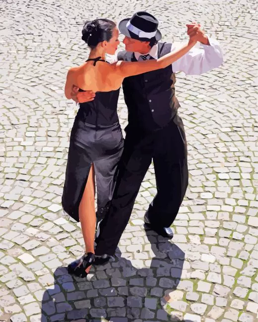 buenos aires tango dancers Diamond By Numbers Buenos Aires Tango Dancers 5D Diamond Painting