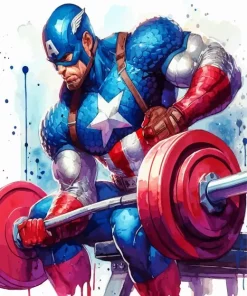 Buff Captain America 5D Diamond Painting