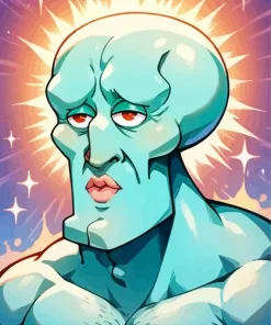 Buff Squidward 5D Diamond Painting