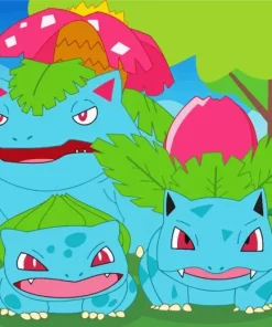 Bulbasaur Evolution 5D Diamond Painting