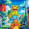 Bulbasaur With Charmander And Squirtle 5D Diamond Painting