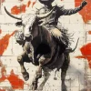 Bull Rider Art 5D Diamond Painting