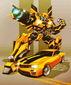 Bumblebee Car 5D Diamond Painting