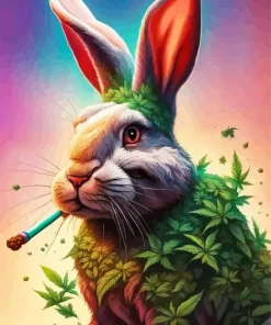 Bunny Smoking 5D Diamond Painting