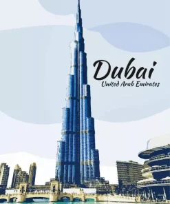 Burj Khalifa Poster 5D Diamond Painting