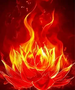Burning Flower 5D Diamond Painting