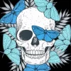 Butterflies And Skull 5D Diamond Painting