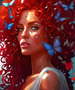 Butterflies Girl 5D Diamond Painting