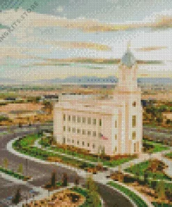 Cedar City Utah Temple 5D Diamond Painting