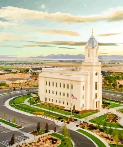 Cedar City Utah Temple 5D Diamond Painting
