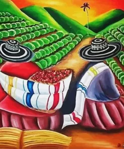 Coffee Farmer 5D Diamond Painting