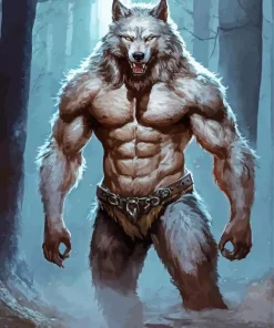 Cool Angry Wolf Art 5D Diamond Painting