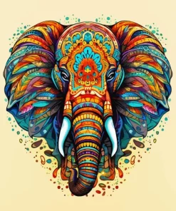 Elephant Mandala 5D Diamond Painting