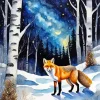 Fox In Snow 5D Diamond Painting