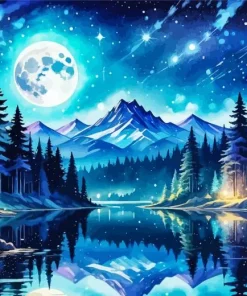 Full Moon Art 5D Diamond Painting