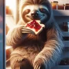 Funny Sloth Eating Jam 5D Diamond Painting