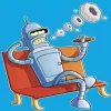 Futurama Bender Smoking Art 5D Diamond Painting