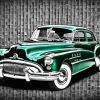 Green Buick Car 5D Diamond Painting