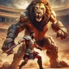 Lion And Gladiator 5D Diamond Painting