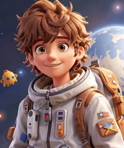 Little Astronaut 5D Diamond Painting