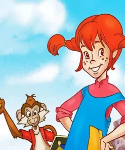 Pippi Longstocking Character 5D Diamond Painting