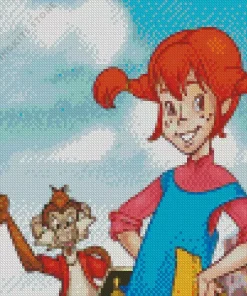 Pippi Longstocking Character 5D Diamond Painting