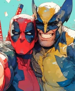 Wolverine And Deadpool Art 5D Diamond Painting