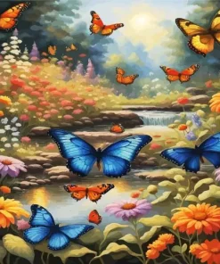 Butterfly Garden 5D Diamond Painting