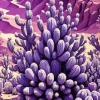 Purple Cactus 5D Diamond Painting