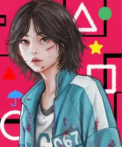 Squid Game Kang Sae Byeok 5D Diamond Painting