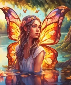 The Butterfly Fairy 5D Diamond Painting