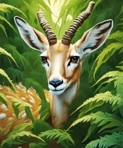 Aesthetic Gazelle Art 5D Diamond Painting
