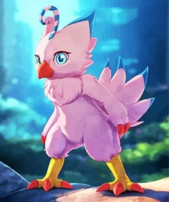 Biyomon Pokemon 5D Diamond Painting