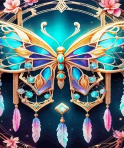 Butterfly Dream Catcher 5D Diamond Painting