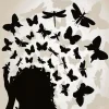 Butterfly Girl Silhouette 5D Diamond Painting