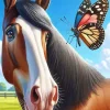 Butterfly Horse 5D Diamond Painting
