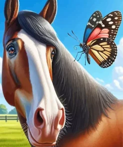 Butterfly Horse 5D Diamond Painting