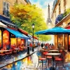 Coffee In Paris Art 5D Diamond Painting