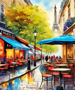 Coffee In Paris Art 5D Diamond Painting