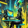 Cool Gamer Girl 5D Diamond Painting